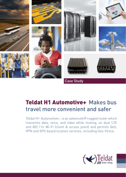 Teldat H1 Automotive+ Makes bus travel more convenient and safer