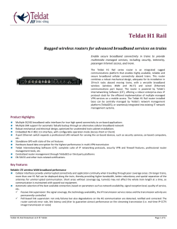 Teldat H1 Rail - BidNet Management