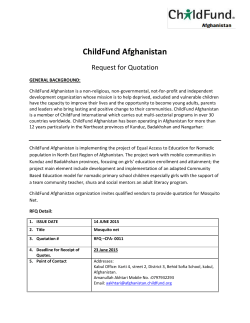 ChildFund Afghanistan