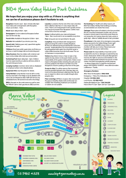 as PDF - BIG4 Yarra Valley Holiday Park