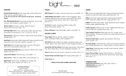 menu - Bight Restaurant & Bar