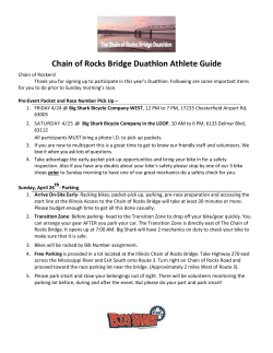 Chain of Rocks Bridge Duathlon Athlete Guide