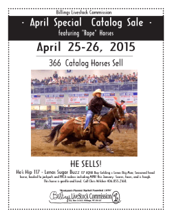 April 25-26, 2015 - Billings Livestock Commission