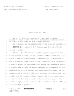 HB 556 - Mississippi Legislature