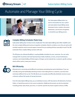 Automate and Manage Your Billing Cycle