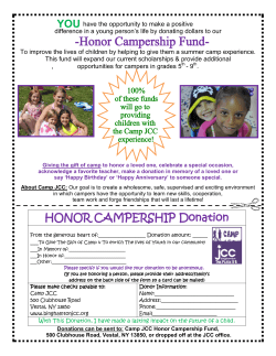 Honor Campership Fund