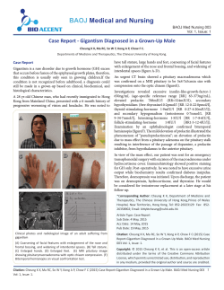 Case Report - Gigantism Diagnosed in a Grown-Up Male