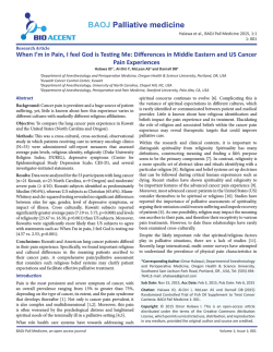 When I`m in Pain, I feel God is Testing Me