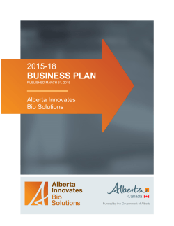 Alberta Innovates Bio Solutions releases its 2015