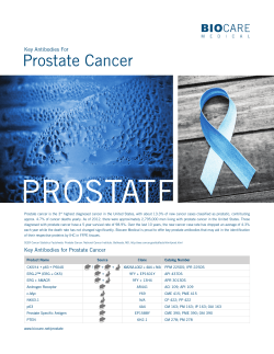 Prostate Cancer - Biocare Medical