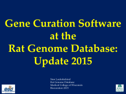 Gene Curation Software at the Rat Genome Database: Update 2015