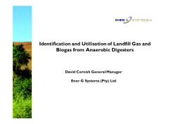 Identification and Utilisation of Landfill Gas and Biogas from