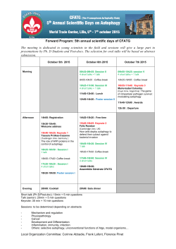 Programme CFATG5