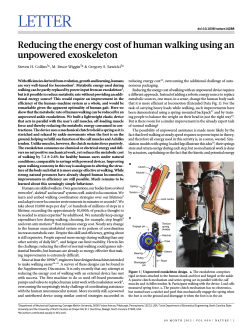 Reducing the energy cost of human walking using an unpowered