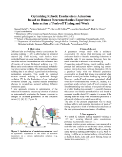 Interaction of Push-off Timing and Work