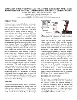 comparison of torque controllers for an ankle exoskeleton with a