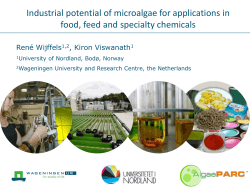Industrial potential of microalgae for applications in food, feed and