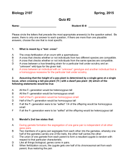 Quiz2 Answers - biology tech support page
