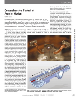 Comprehensive Control of Atomic Motion REVIEW