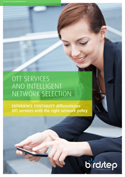 ott services and intelligent network selection