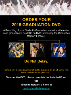 Order 2015 Graduation DVD here