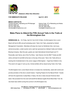 Make Plans to Attend the Fifth Annual Tails in the Trails at the