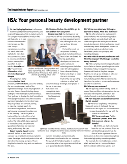 HSA: Your personal beauty development partner