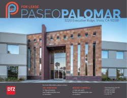 Paseo Palomar â leasing brochure