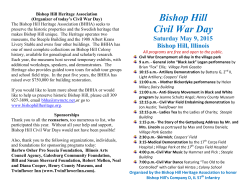 Civil War Day program Final - Bishop Hill Heritage Association