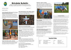 Issue 7 - the Birkdale Intermediate School website
