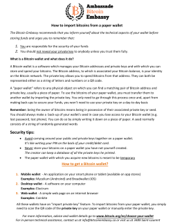 Security tips: - Bitcoin Embassy