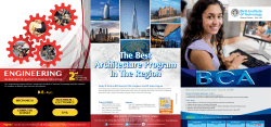 B.Arch Brochure - Birla Institute of Technology