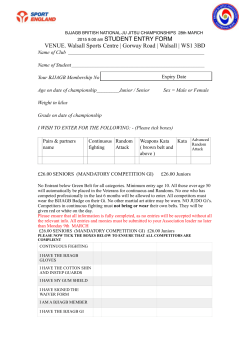 2015 Students Entry Form - The British Ju