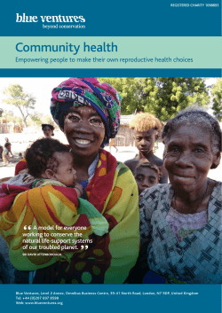 Community Health Fact Sheet