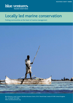Locally led marine conservation