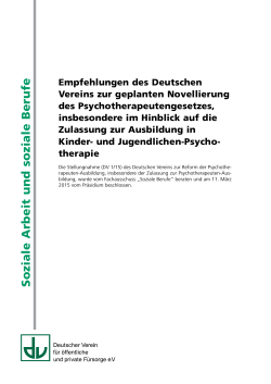 PDF, 140 KB - Deutscher Verein fÃ¼r Ã¶ffentliche und private FÃ¼rsorge