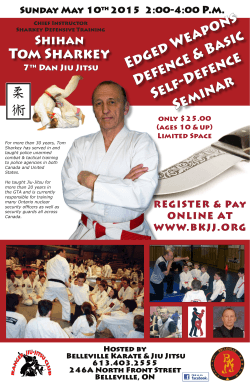 poster - Belleville Karate & Jiu Jitsu