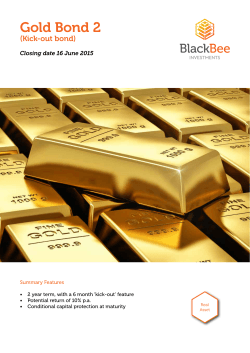 Gold Bond 2 () - BlackBee investments