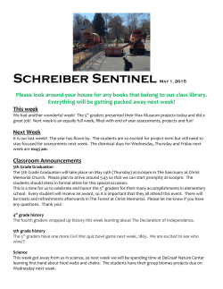 Schreiber Sentinel may 1, 2015