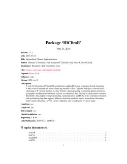 Package `HiClimR`