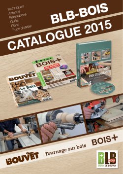 TÃ©lÃ©charger le catalogue au format pdf - BLB-bois