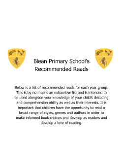 Blean Primary School`s Recommended Reads