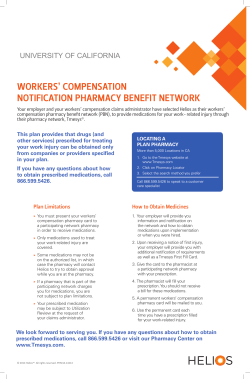 workers` compensation notification pharmacy benefit network