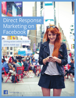 Direct Response Marketing on Facebook