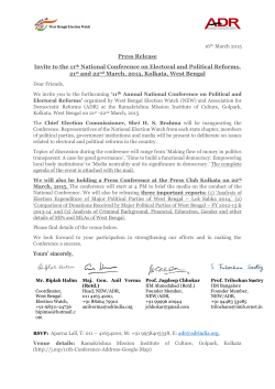 Press Release Invite to the 11th National Conference on Electoral