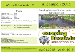 Ancampen 2015 - CampingFreunde Heilsbronn eV