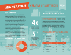 KEY FINDINGS Minneapolis continues to be a WHAT