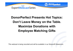 Maximize Donations with Employee Matching Gifts