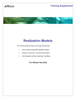 Realization Models - eMoney Advisor Blog