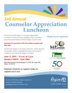 Counselor of the Year 2015 flier - ESC Region 12 Blogs